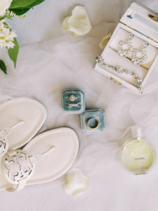 Blue and White Wedding Details at Channel Side Wedding in Palm Coast, Florida. Taken by Ashley Dye Photography, a Florida Wedding Photographer.