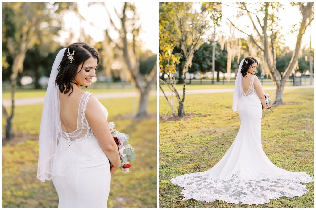 Bridal photos at an Ever After Farms Vineyard Wedding in North Florida.