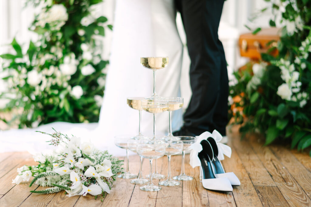 Champagne Tower Elopement